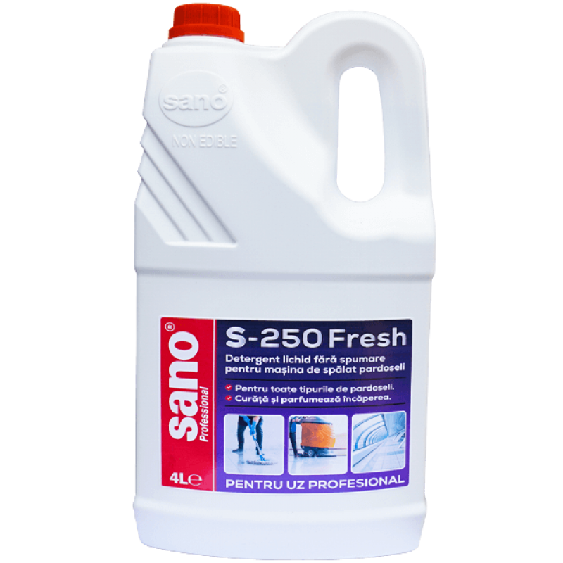 Detergent pardoseli Sano Professional Floor S-250, 4 litri